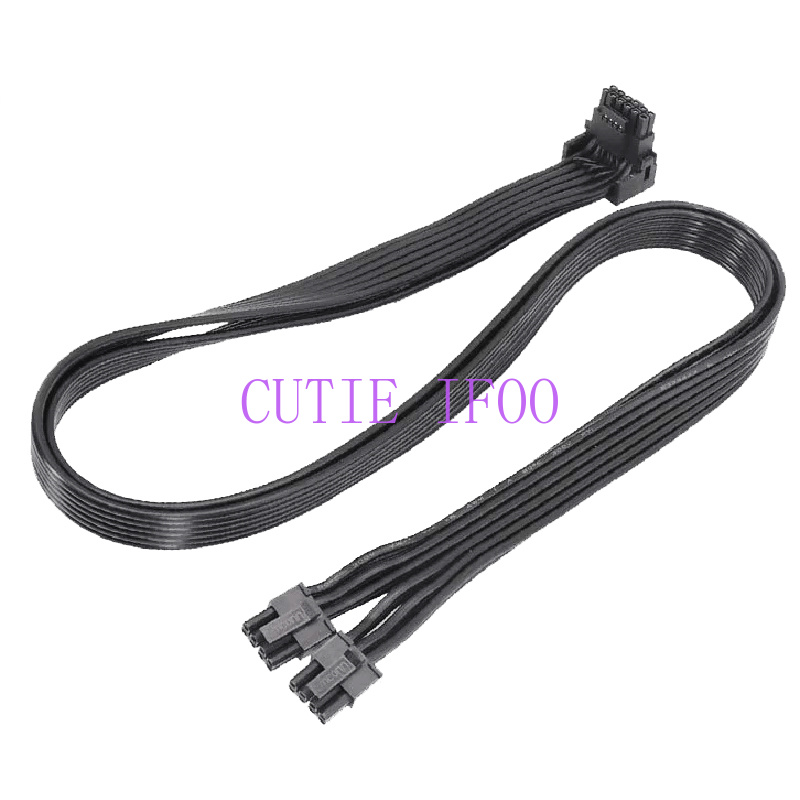 Dual 8Pin To 16Pin 12Vhpwr Cable - ATX3.0 PCIE 5,0 12VHPWR doble 8