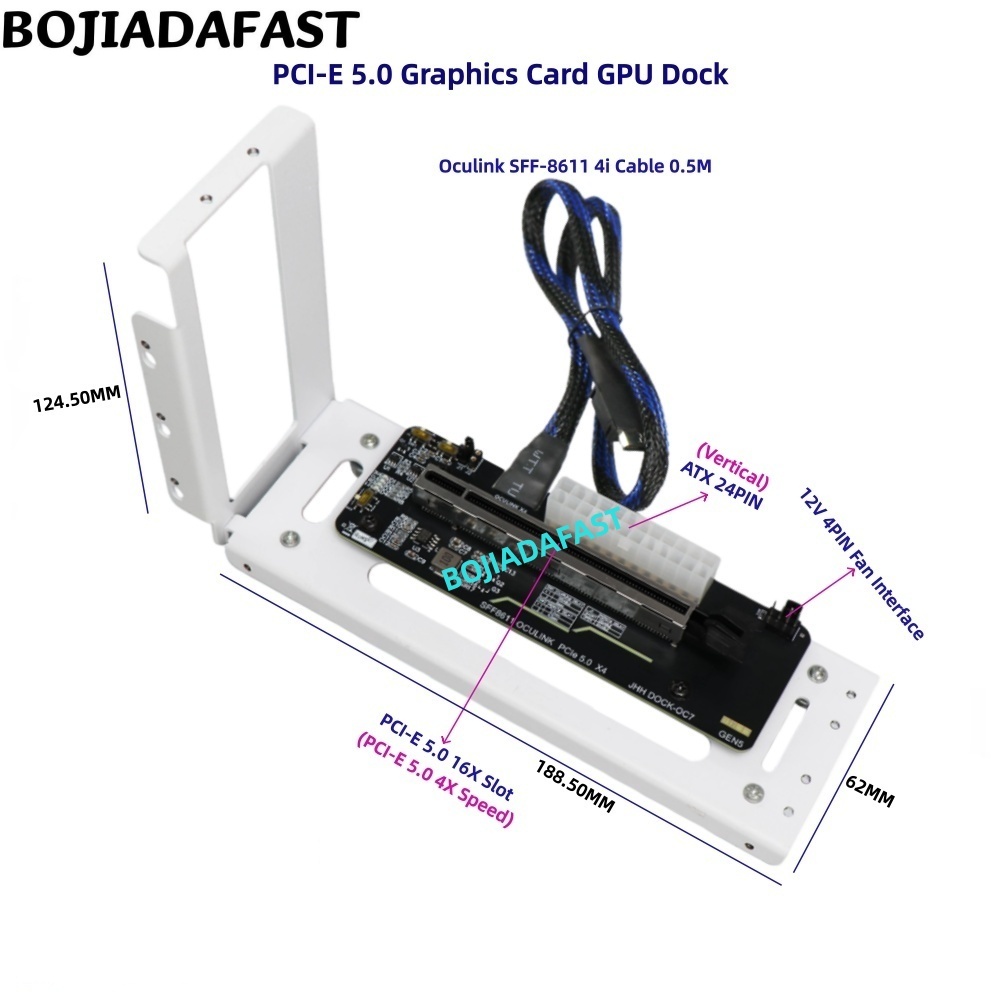 Pcie 5.0 Gpu Riser Cable - Tarjeta Adaptadora PCI-E 5.0 16X GEN5