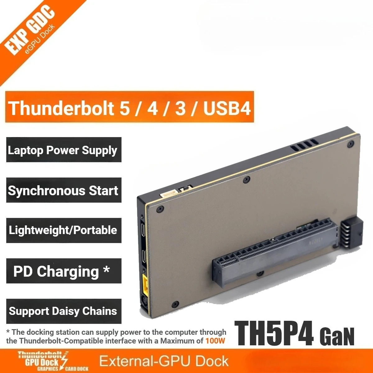 Gpu External Dock Egpu Thunderbolt 4 - Tarjeta Gráfica Externa TH5P4GaN Mejorada para