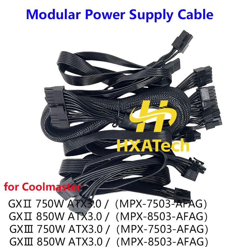 Dual 8Pin To 16Pin 12Vhpwr Cable - HXATech- 12VHPWR 16pin CPU 8pin PCIE