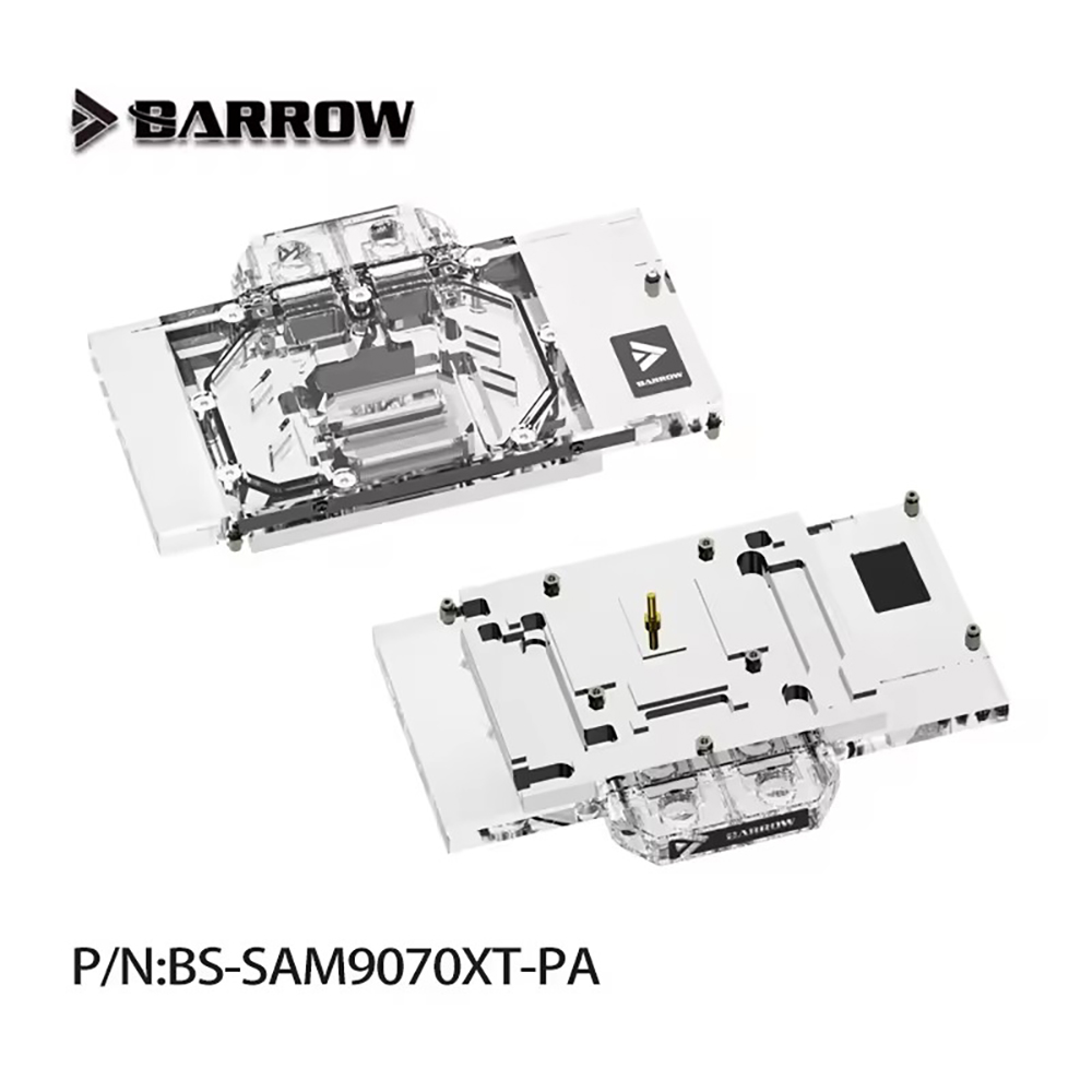 Bloque de agua para GPU Barrow - Rx 9070 Xt reseña y precio