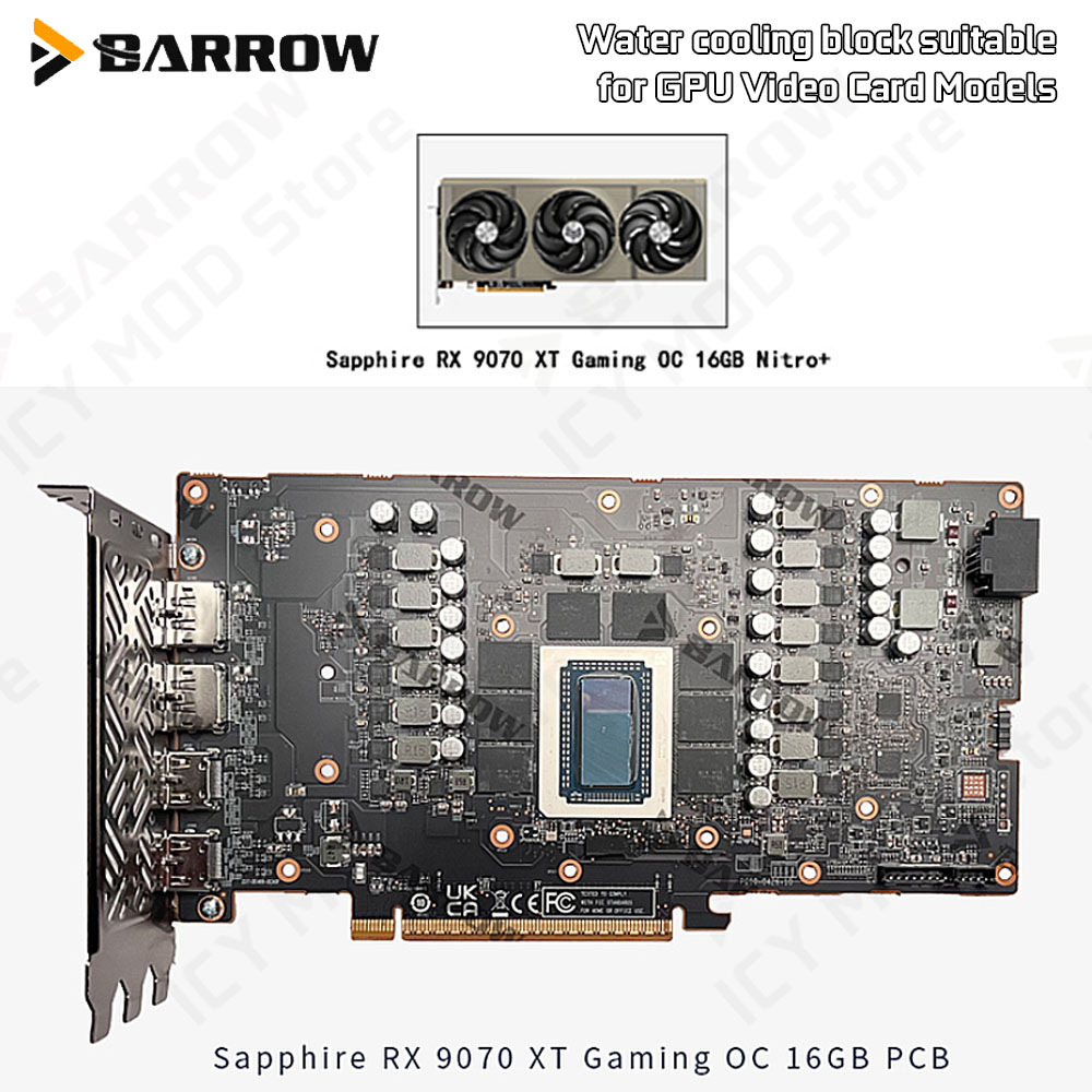 Tarjeta gráfica Barrow, bloque - Rx 9070 16Gb reseña y precio