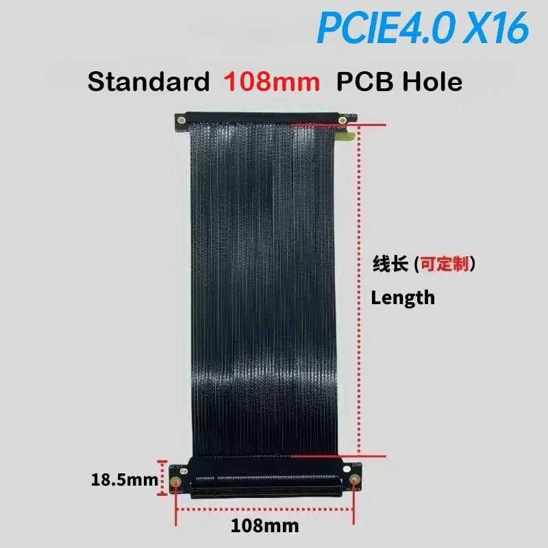 Cable de extensión de tarjeta  - Itx Gpu Riser Pcie 4.0 16X reseña y precio