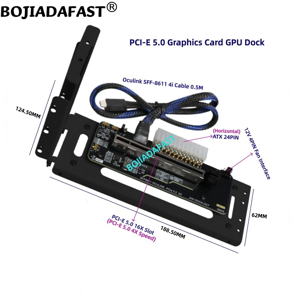 Tarjeta Adaptadora PCI-E 5.0 1 - Pcie 5.0 Gpu Riser Cable reseña y precio