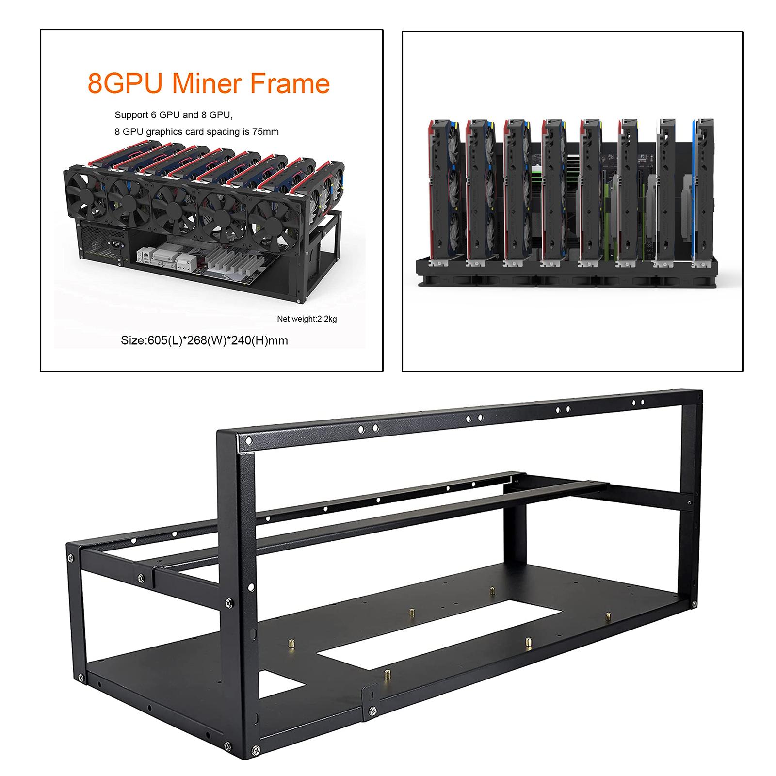 Estructura de Soporte para 6/8 - Gpu Mining Rig Frame 8 Gpu reseña y precio