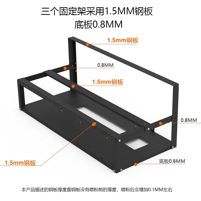 Soporte para Tarjetas Gráficas - Gpu Mining Rig Frame 8 Gpu reseña y precio
