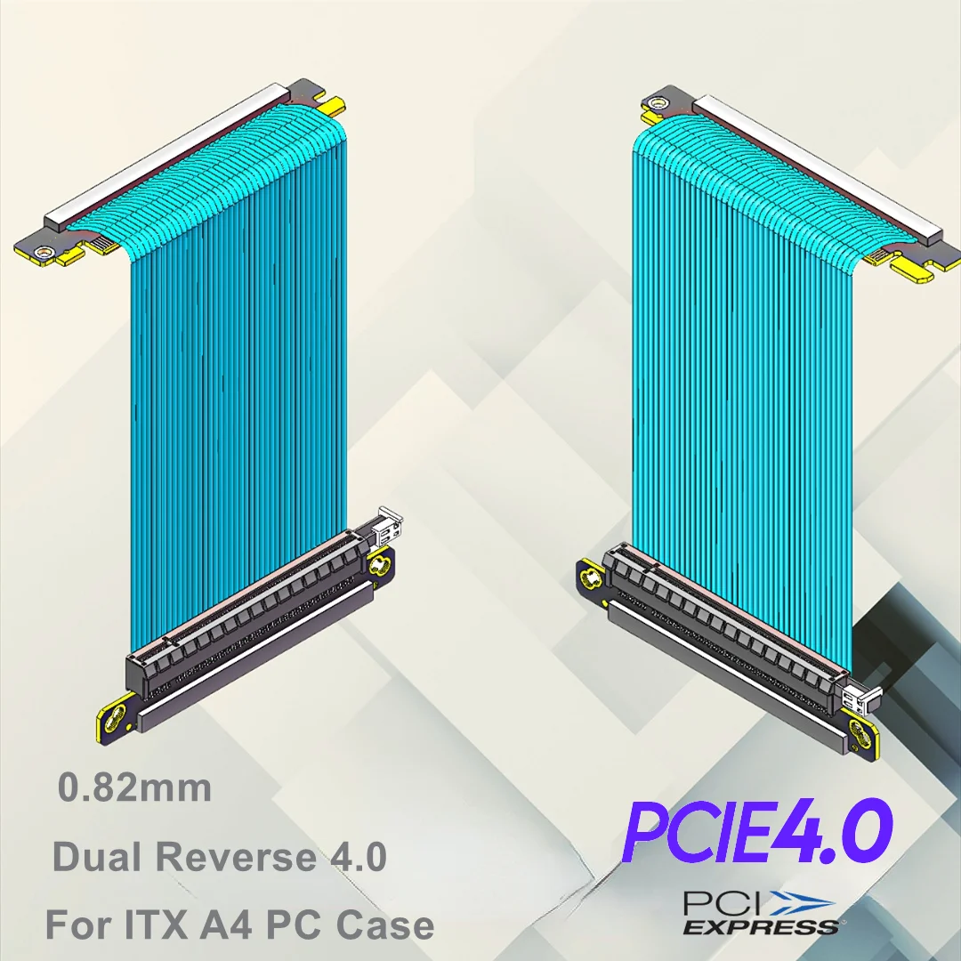 Cable elevador Pcie 4,0 invers - Itx Gpu Riser Pcie 4.0 16X reseña y precio