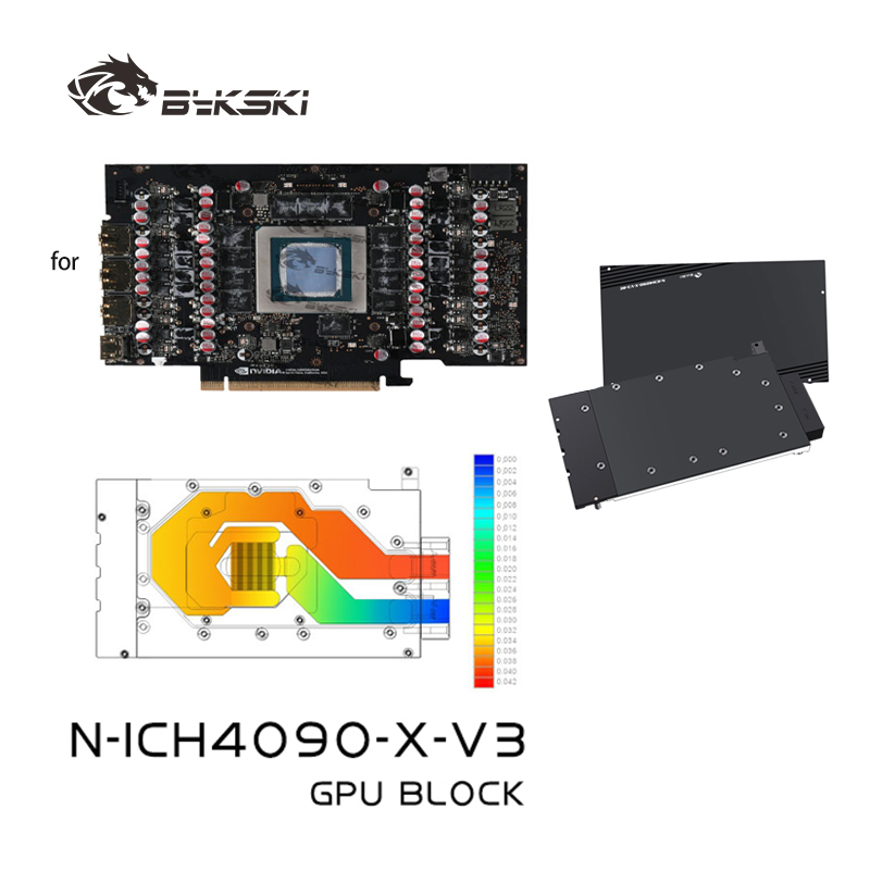 Bykski N-ICH4090-X-V3 GPU bloq - Rtx 4090 Water Block reseña y precio
