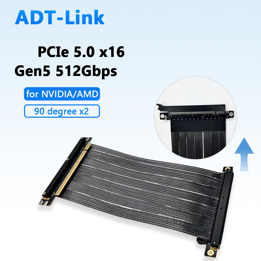 Tarjeta gráfica PCIE 5,0 X16 G - Pcie 5.0 Gpu Riser Cable reseña y precio