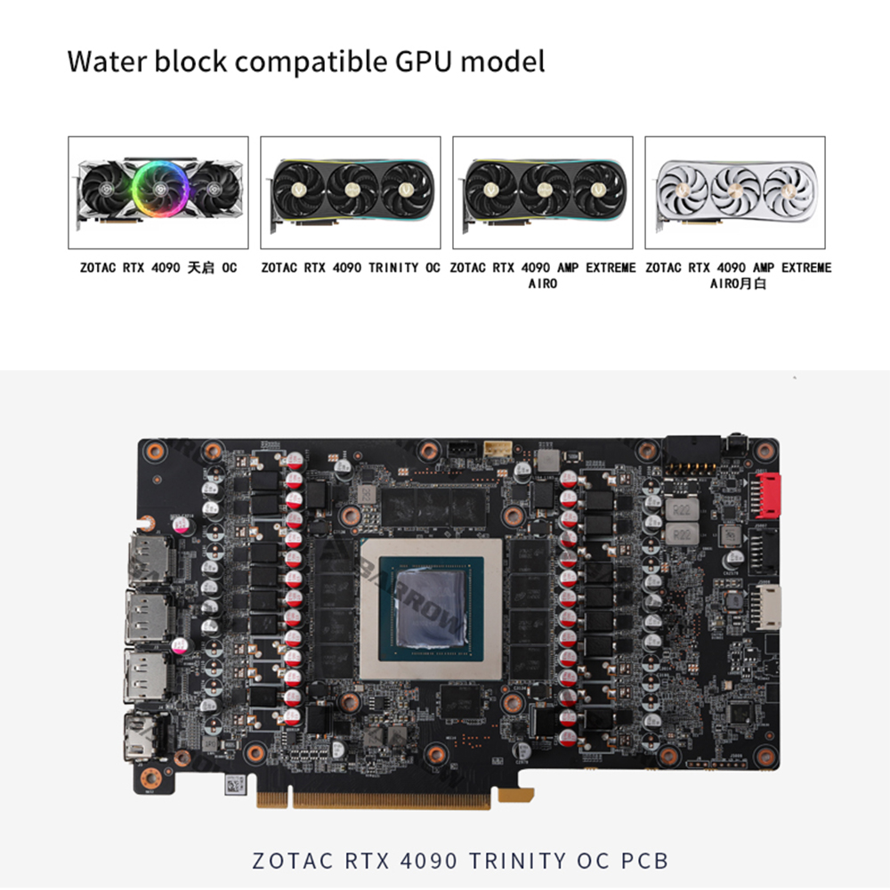 BARROW bloque de agua para ZOT - Rtx 4090 Water Block reseña y precio